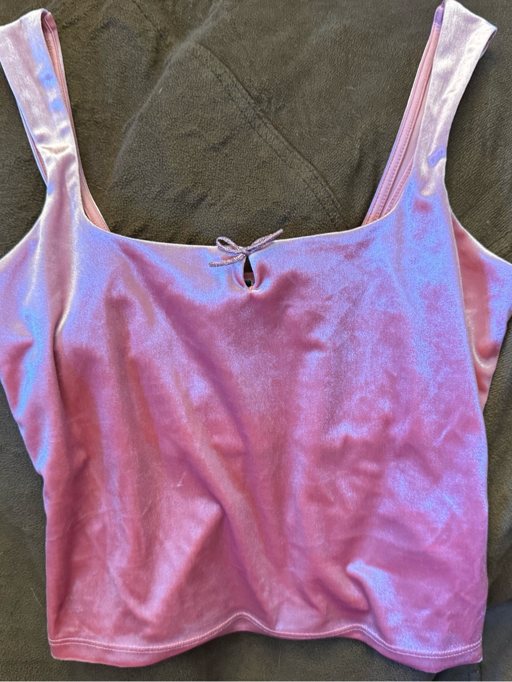 3/$10 Pink Velvet Tank